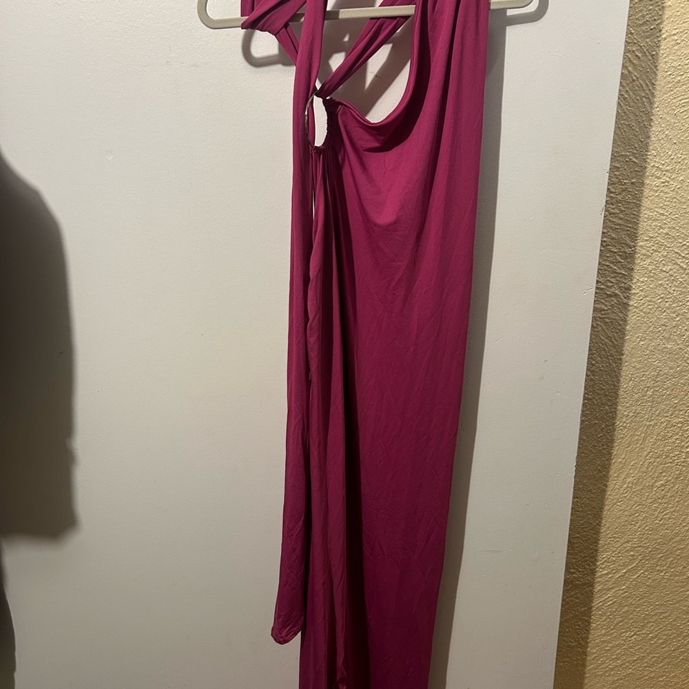 Elegant Pink Sleeveless Dress